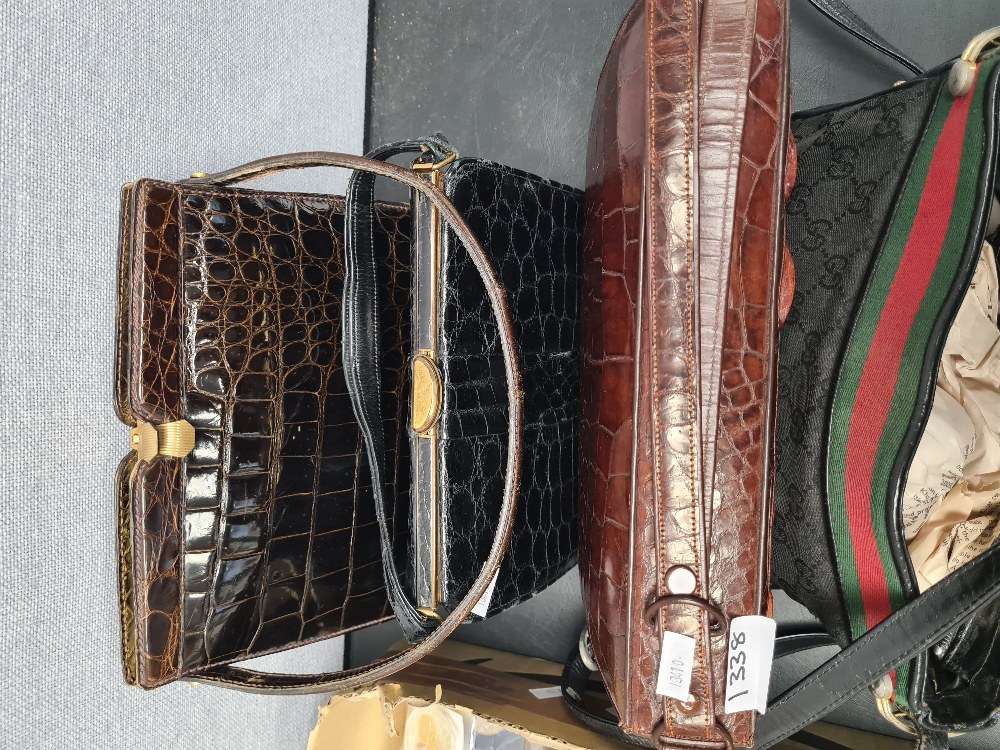 Mixed ladies handbags, some having Crocodile design, some fashion examples - Image 8 of 9