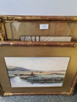 H. Callen, three x watercolours including two Woodland scenes and a river landscape, all signed