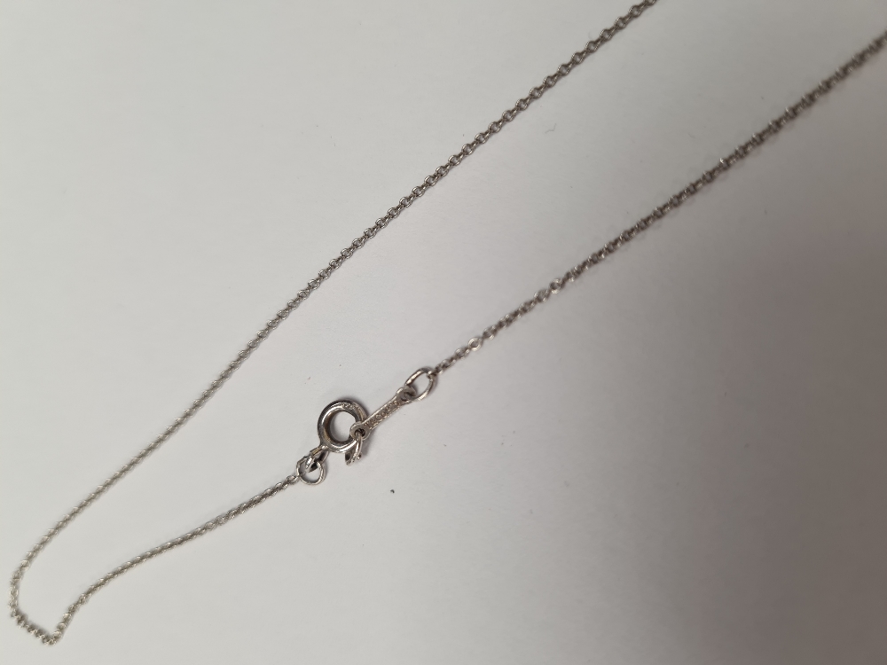 Tiffany & Co; A Sterling Sivler neckchain hung with Elsa Peretti small silver cross? - Image 3 of 6