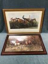 Paul Apps, lithographic coloured racing print titled From Beeches to Victory, signed in pencil on