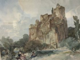 William Russell Flint, Picnic at La Roche, limited edition print signed in the plate, numbered in