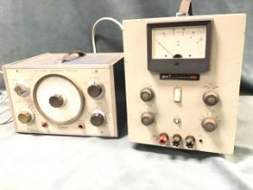An AF signal generator, type HIB by Advance Electronics Ltd; and an APT Electronic Industries Ltd