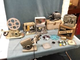 Six miscellaneous projectors - Eumig, Topcon, Noris, two Kodaks, and Gem Pathescope. (6)