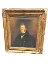 Scottish school, c1850, oil on canvas, portrait of a naval gentleman of the Johnstone family,