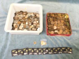 A collection of 19th & 20th century British and European bronze and cupronickel coinage including