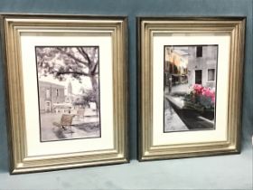 Alan Blaustein, a pair of colour photographic prints, romantic Venetian views, titled to versos