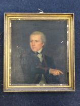 Nineteenth century oil on canvas, bust portrait of vice admiral Edward James Foote, RN KBC, in