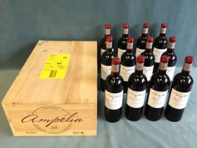 A case of Chateau Ampelia Castillion Cots de Brodeaux 2015. (12)