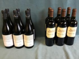 Six bottles Salice Salentino Reserva Vallone Vendemmia 2018; and six bottles 2015 Cru Bourgeois