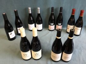 Two Domaine des Escaravailles 2015 Le Ventalren Cairanne; two 2015 Moulin de La Gardette Gigondas;