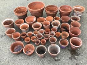 AS collection of terracotta plant pots, various sizes, etc. (42)