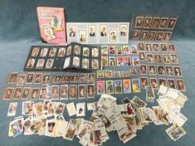 A collection of miscellaneous cigarette cards, many loose, some albums, mainly Wills, etc; and