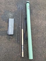 A Guidline Act 4 four-piece 14ft 8in salmon fly rod with sleeve & tube.