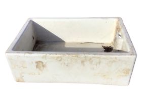 A large 3ft belfast sink with integral overflow. (36.6in)