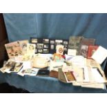 Miscellaneous ephemera - old receipts & bills, cards, certificates, prints, pamphlets, army items,