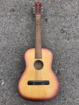 A Spanish style six-string acoustic guitar. (38.5in)