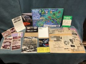 A collection of ephemera related to car rallying including cuttings, 1970 World Cup Rally programmes