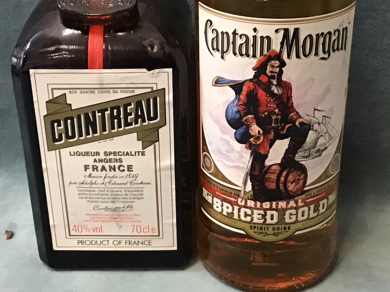 Three 70cl bottles - Cointreau, Captain Morgan Spiced Gold rum, Baileys Original Irish Cream, and - Image 2 of 3