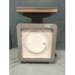 A set of 2006 Post Office scales by Avery Weigh-Tronix, with rounded square two-sided dial to