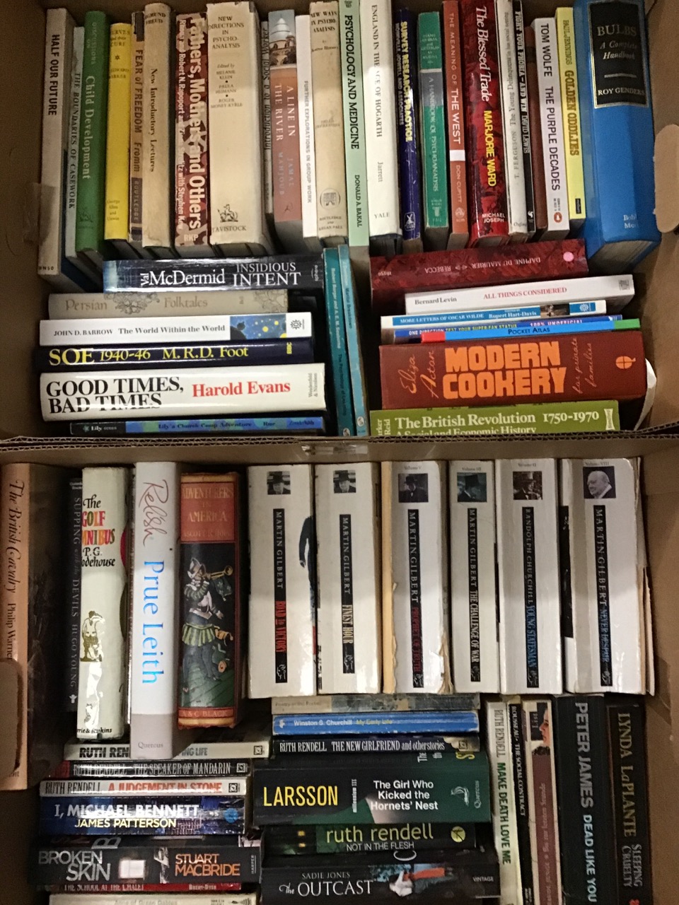 Four boxes of miscellaneous books - contemporary novels, hardbacks, history, travel, social work & - Image 3 of 3