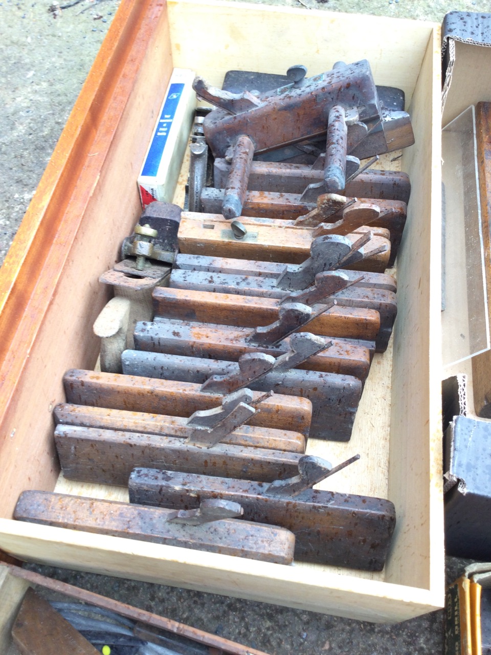A collection of fifteen Victorian moulding planes; and miscellaneous other planes including Stanley, - Image 2 of 3