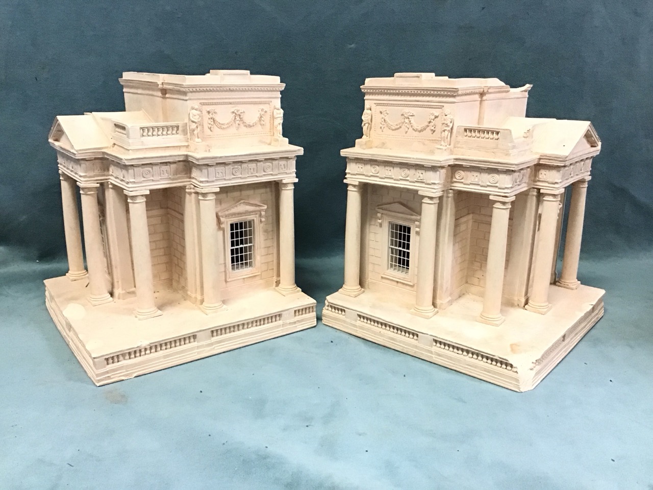 A pair of classical architectural model buildings made for The Irish Georgian Society, the - Image 3 of 3