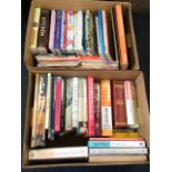 Two boxes of books - antiques, Millers price guides, fashion, homes, cookery, Nigella Lawson,
