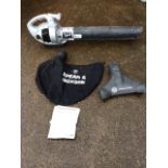 A Spear & Jackson petrol leaf blower vac - model SPJBV 3200, with collection sack, wheeled head