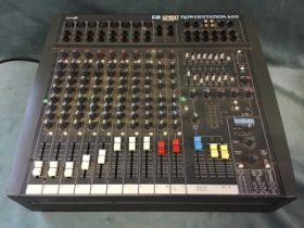 A Soundcraft Spirit Powerstation 600 mixing desk with Lexicon digital effects processor. (20in x
