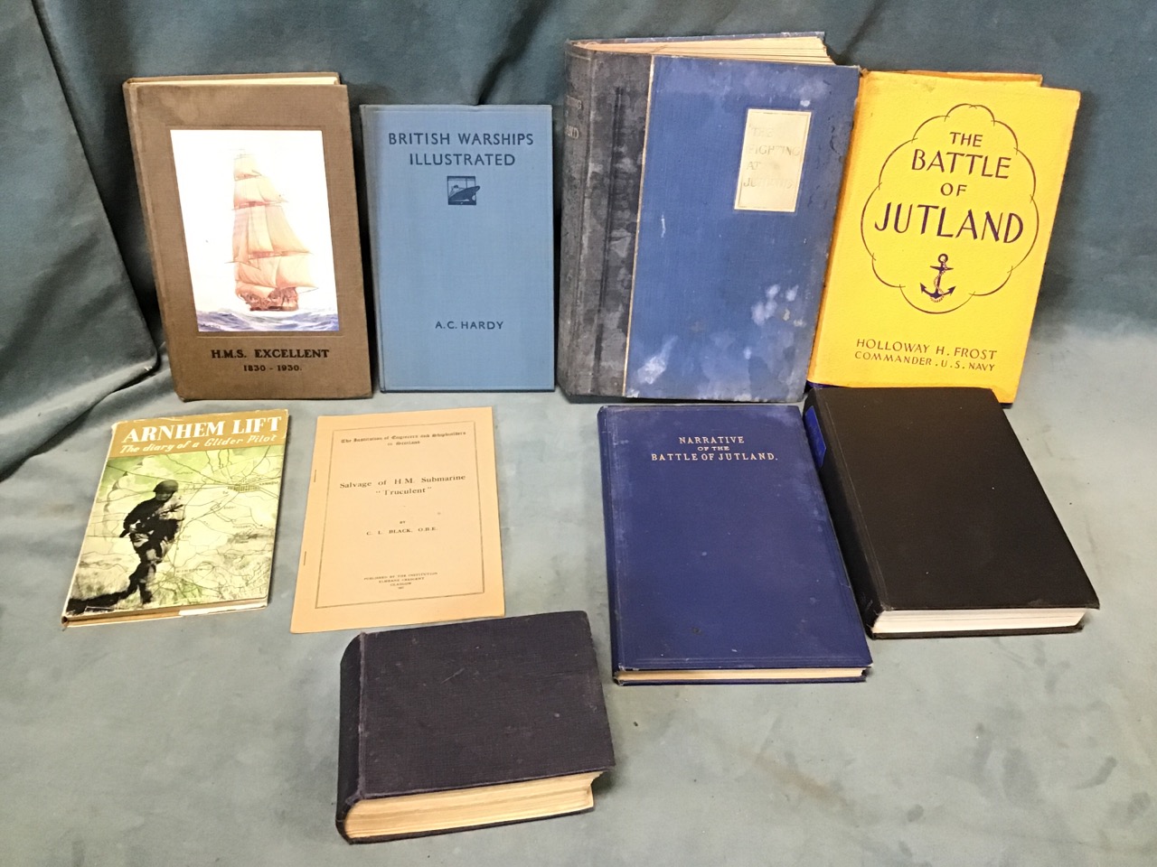 Naval books - three volumes on Jutland published in 1920, 1924 & 1936, all with illustrations, - Image 2 of 3