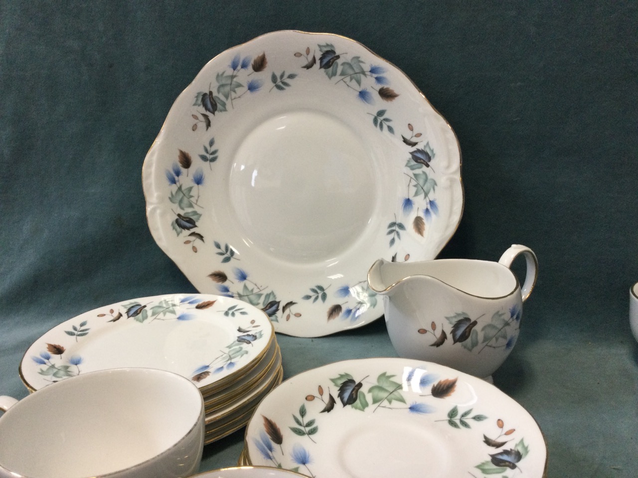 A contemporary Harmony gilt edged white porcelain dinner service with dinner plates, side plates, - Image 3 of 3