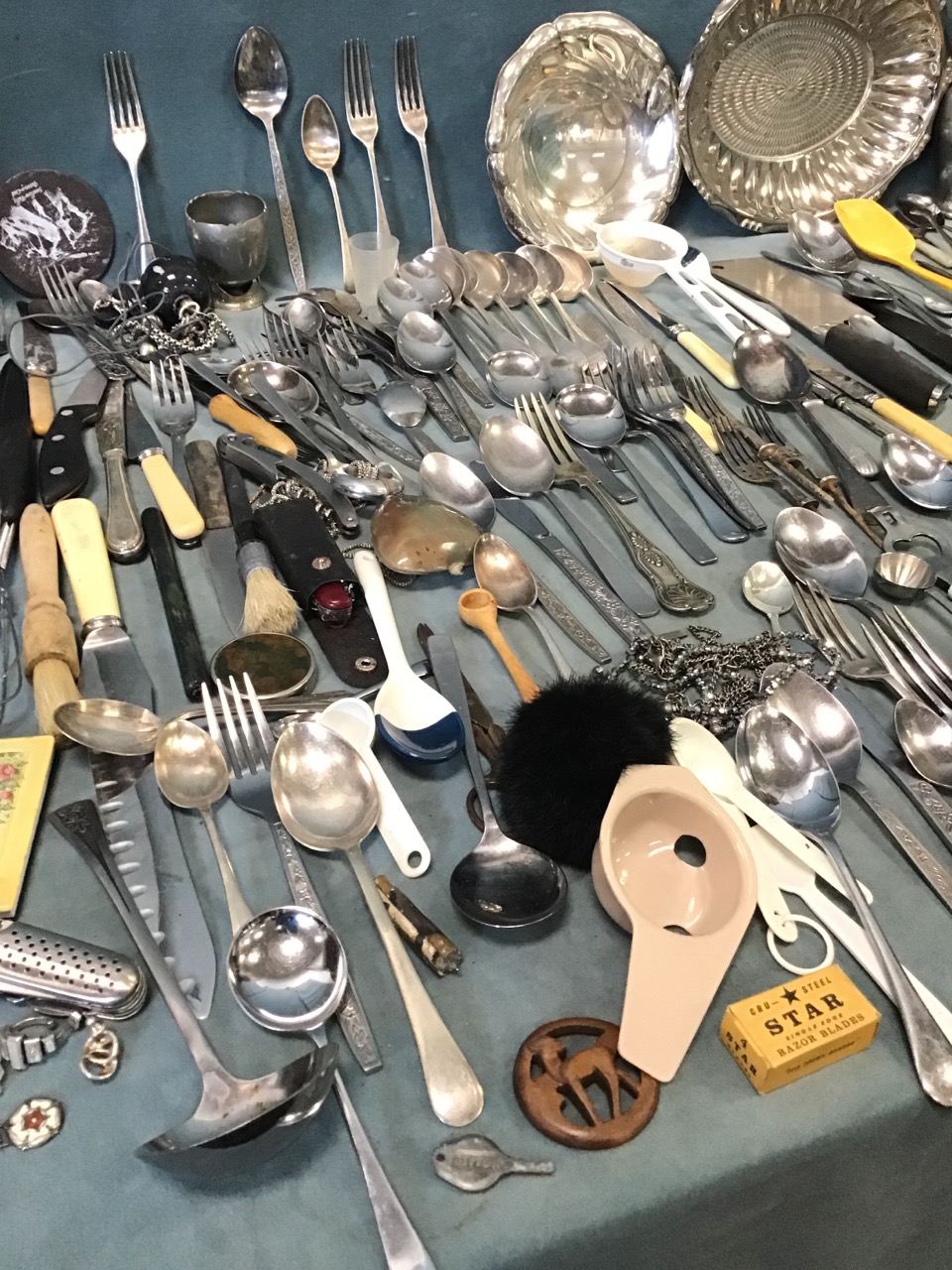 Miscellaneous cutlery, collectors items, costume jewellery, etc. - including Scandinavian pewter - Image 3 of 3