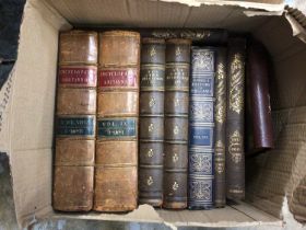Four boxes of decorative bindings
