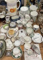 Large collection of decorative ceramics