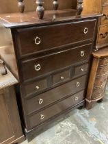 Stag chest of seven drawers