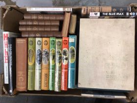 Six boxes of mixed antique and modern books, including some Folio Society
