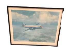 Aeronautical interest: a set of four pencil signed limited editions prints by Edmund Miller, each fr