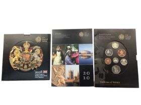 The Royal Mint United Kingdom Brilliant Uncirculated Coin Collection sets to include 2008, 2010 and