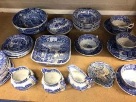 Group of Spode Italian tea and dinner ware