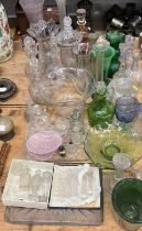 Collection of decorative glassware