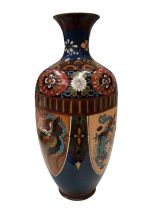 Japanese cloisonné enamel vase