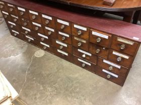 Victorian Apocathy cabinet with 34 drawers