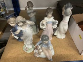 Group of Lladro figurines