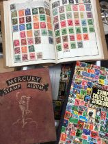 Collection of stamps in albums