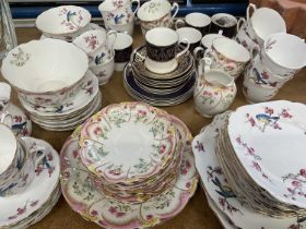 Various tea wares by Royal Worcester, Royal Albert and Foley