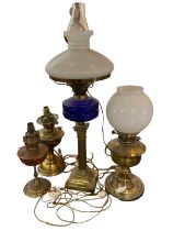 Group of converted oil lamps