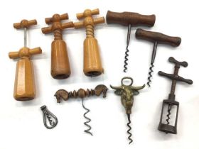 Collection of corkscrews