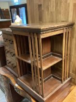 Early 20th century mahogany revolving bookcase