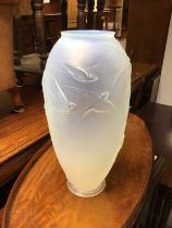 Lalique style opalescent vase