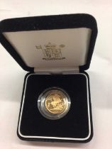 G.B. Royal Mint Queen Elizabeth II gold sovereign 2004, in case